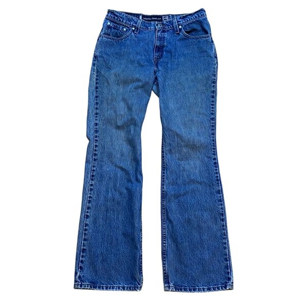 Vintage 90s Silver Tab Levis Hipster Boot Cut Jeans Size‎ 11R - Picture 1 of 8